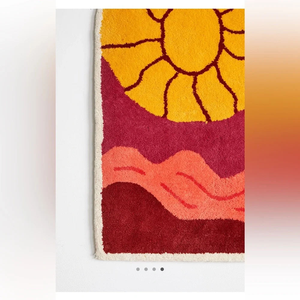 Sunset tufted wall hanging